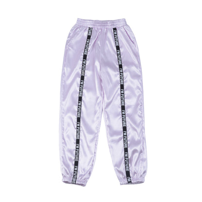 Webbing wide-leg pants
