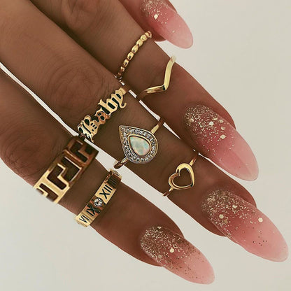 Enchanting Solstice Ring Set - Clothing Personality