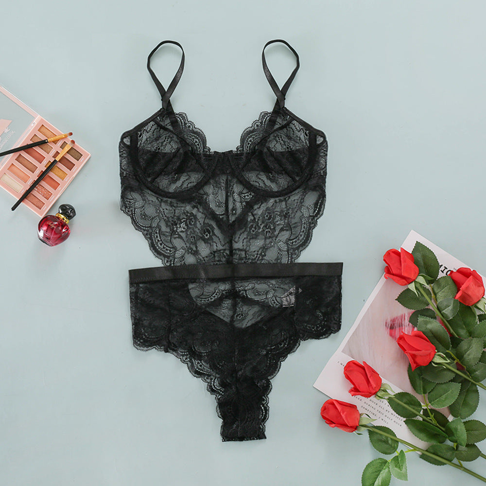 Lace Sexy Lingerie Slim-fit Corset Sexy One-piece Women - Clothing Personality
