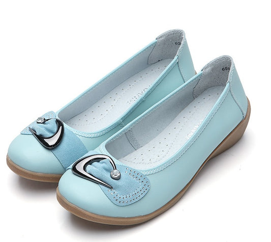 Wedges women's shoes leather tendon bottom rhinestones England white shoes - Clothing Personality