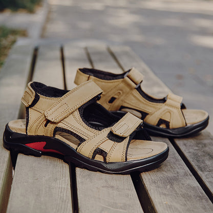 Outdoor Sandals Beach Leather Roman Sandals - Clothing Personality