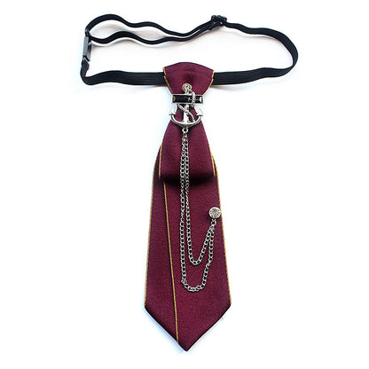 Women's Bedazzled Tie Jewelry Chain link Neckline Accessories Tie - Clothing Personality