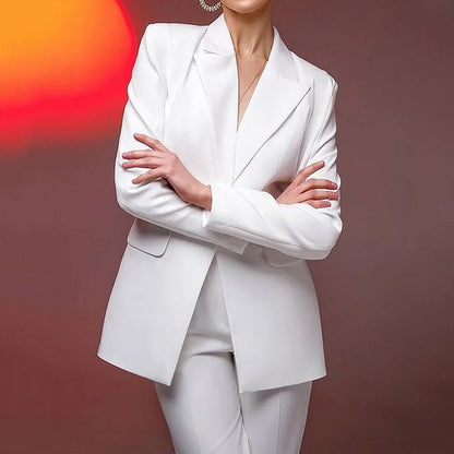 Women's Solid Color Fashion Temperament Business Suit
