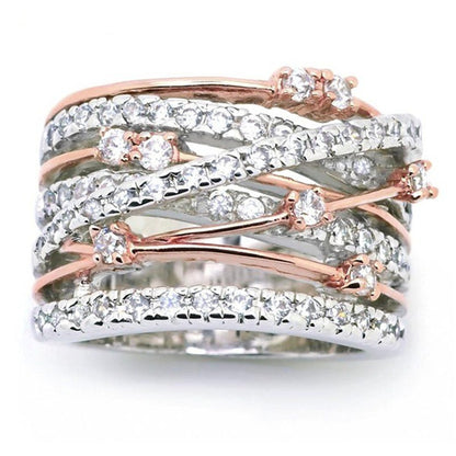 Cross color separation ring - Clothing Personality