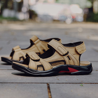 Outdoor Sandals Beach Leather Roman Sandals - Clothing Personality