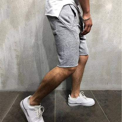 summer mens gym sports sport grey shorts for men - Clothing Personality