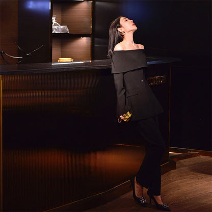 Fashion Socialite Work Business Suit
