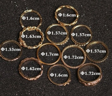 Enchanting Solstice Ring Set - Clothing Personality