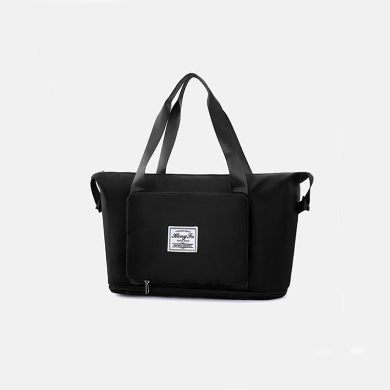 Foldable Storage Travel Bag Waterproof Large Capacity Gym Fitness Bag Weekender Overnight For Women - Clothing Personality