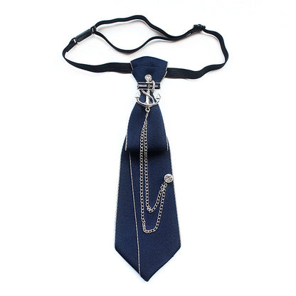 Women's Bedazzled Tie Jewelry Chain link Neckline Accessories Tie - Clothing Personality