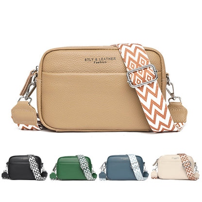 Fashion Shoulder Crossbody Bags With Rhombus Embroidered Wide Shoulder Strap Cute Small Square Bag Women - Clothing Personality