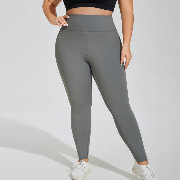 Plus Size Yoga Pants High Waist Hip Lift Seamless Cloud Sense Women's Fitness Exercise - Clothing Personality