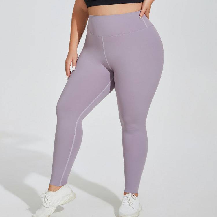Plus Size Yoga Pants High Waist Hip Lift Seamless Cloud Sense Women's Fitness Exercise - Clothing Personality