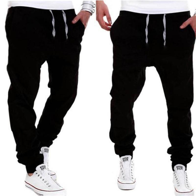 Men's Harem Pants Casual Sagging Pants Men Drop Crotch Casual Pants Men Joggers