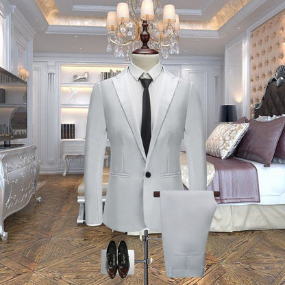 Men's Wedding Formal Suit Slim Fit Suit - Clothing Personality