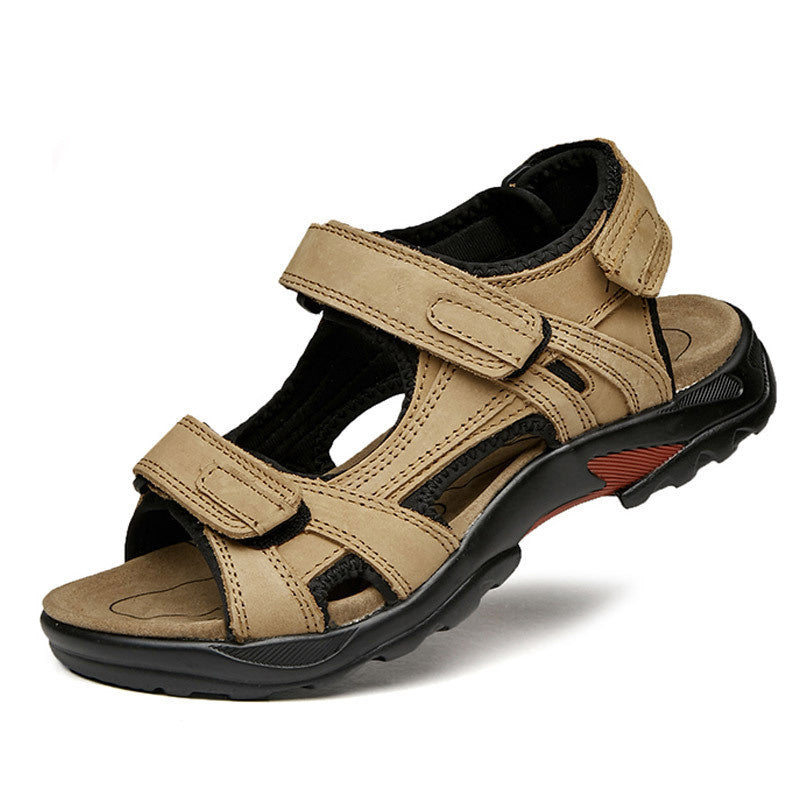 Outdoor Sandals Beach Leather Roman Sandals - Clothing Personality