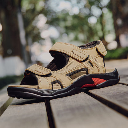 Outdoor Sandals Beach Leather Roman Sandals - Clothing Personality