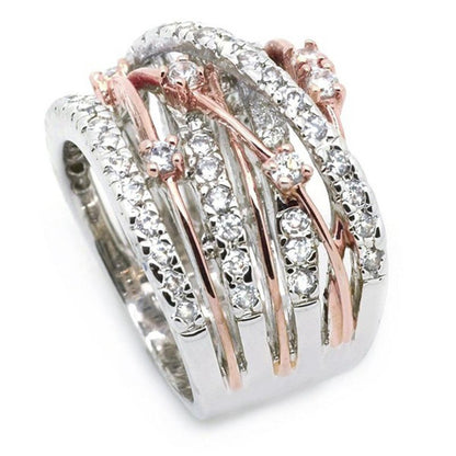 Cross color separation ring - Clothing Personality