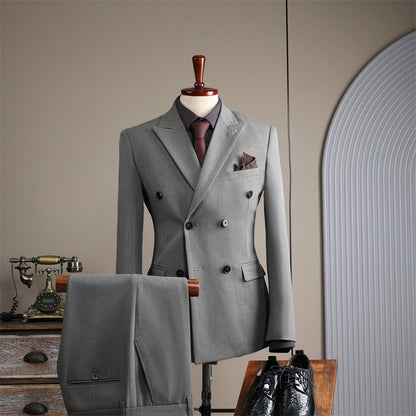 Double Breasted Suit Suit Men's Suits - Clothing Personality