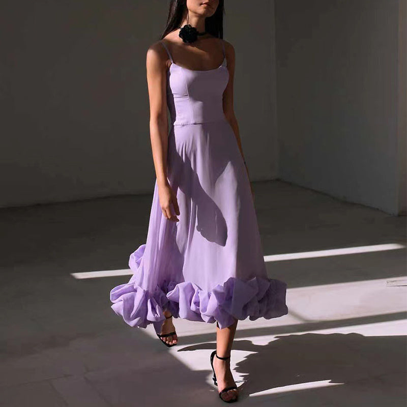 Fashion Flower Swing Three-dimensional Flower A- Line Skirt Womens Clothing - Clothing Personality