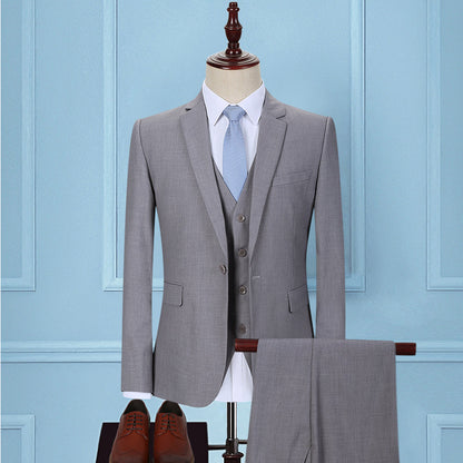 Men's Three-Piece Suit Professional Slim Fit Formal Suit Business - Clothing Personality