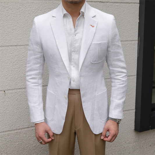 Thin Breathable Linen Casual Suit All-match Jacket - Clothing Personality