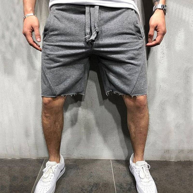 summer mens gym sports sport grey shorts for men - Clothing Personality