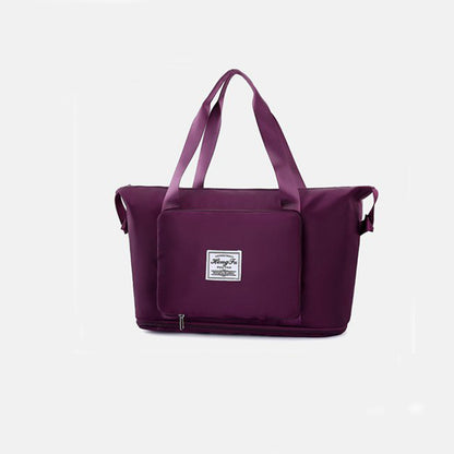 Foldable Storage Travel Bag Waterproof Large Capacity Gym Fitness Bag Weekender Overnight For Women - Clothing Personality