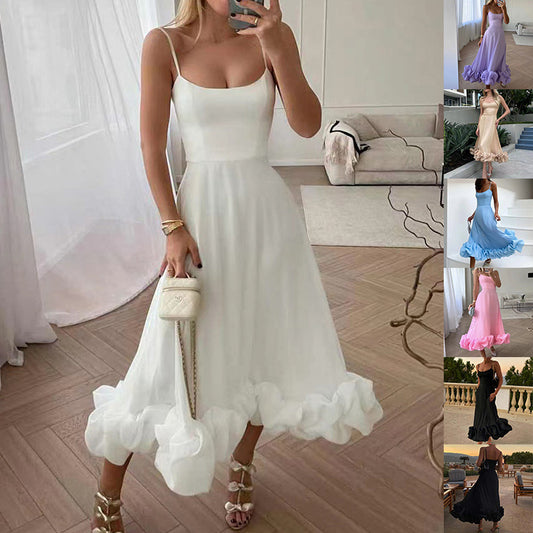Fashion Flower Swing Three-dimensional Flower A- Line Skirt Womens Clothing - Clothing Personality