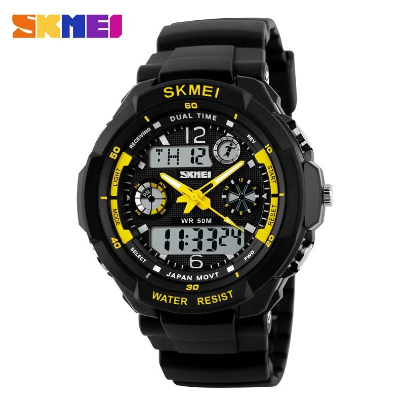 Skmei Shock Fashion Men Sports Watches Analog Quartz Digital Watch Multifunctional Military Watch Men Relogio Masculino