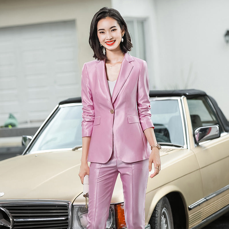 Acetate Suit Suit Female High Sense Professional Wear - Clothing Personality