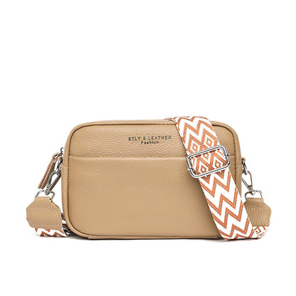 Fashion Shoulder Crossbody Bags With Rhombus Embroidered Wide Shoulder Strap Cute Small Square Bag Women - Clothing Personality
