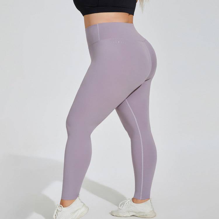 Plus Size Yoga Pants High Waist Hip Lift Seamless Cloud Sense Women's Fitness Exercise - Clothing Personality