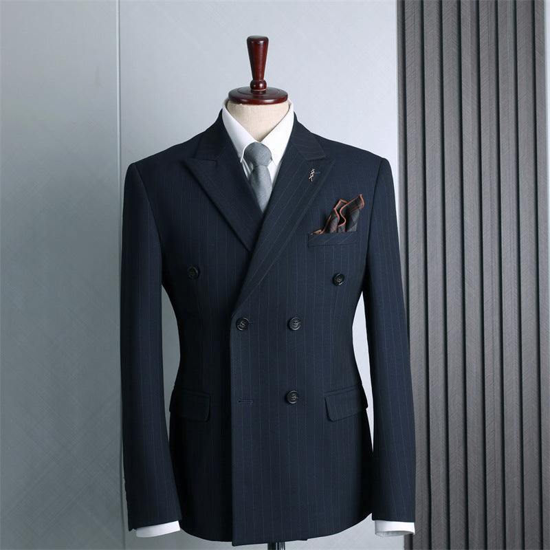 Double Breasted Suit Suit Men's Suits - Clothing Personality