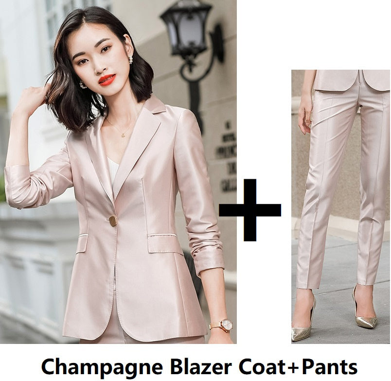 Acetate Suit Suit Female High Sense Professional Wear - Clothing Personality