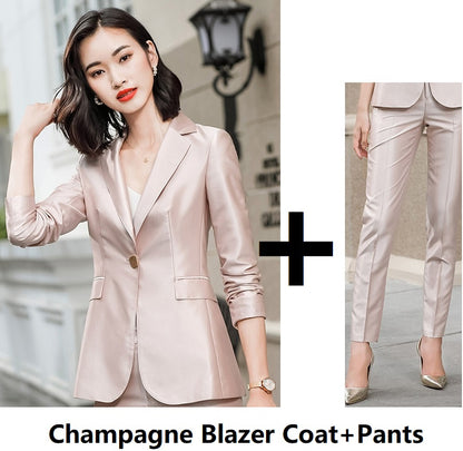Acetate Suit Suit Female High Sense Professional Wear - Clothing Personality