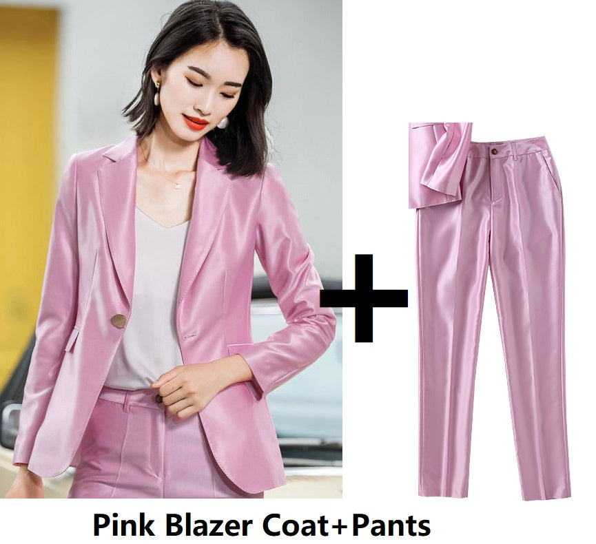 Acetate Suit Suit Female High Sense Professional Wear - Clothing Personality