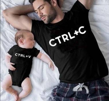 New Family Parent-child T-shirts Tee For Men And Women Kid Father Son Mom Daughter Shirts - Clothing Personality