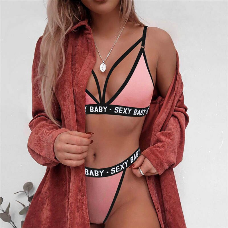 Women Sexy Lingerie Open Bra Panties Set Transparent Lace Underwear Female Lingerie Sexy Hot Erotic S-3XL Plus Size