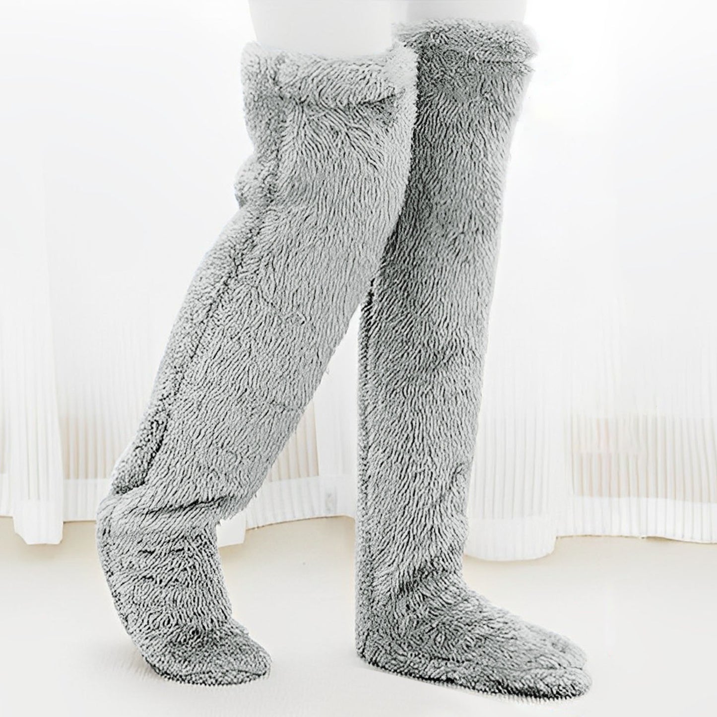 Women's Over the Knee Faux Fur Socks Warm Winter Socks