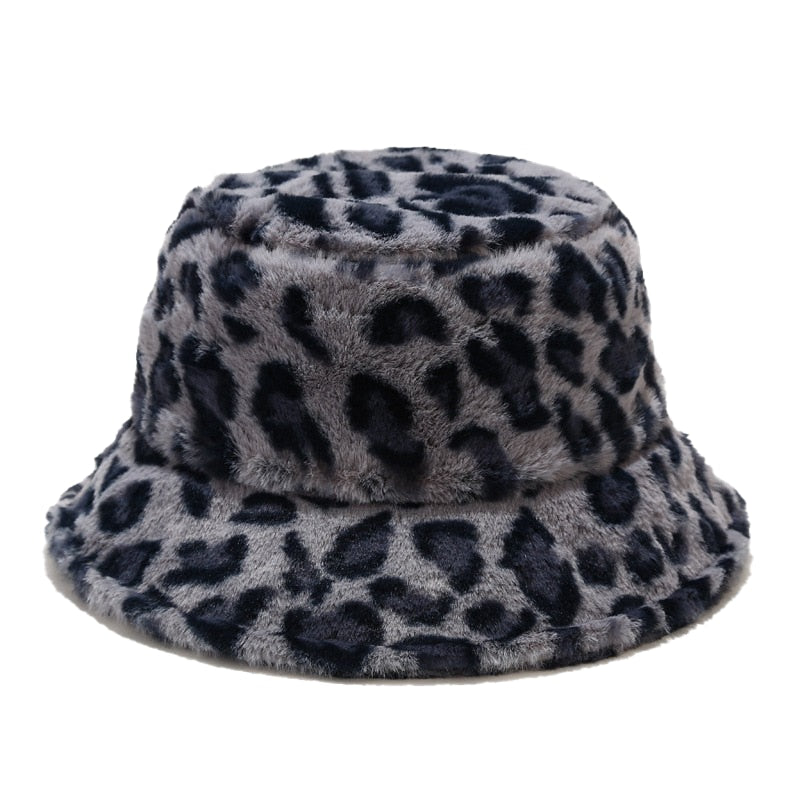 Colorful Unique Autumn Winter Camouflage Faux Fur Bucket Hats Fashion Warm Soft Velvet Fluffy Fisherman Hat Ladies Outdoor Panama