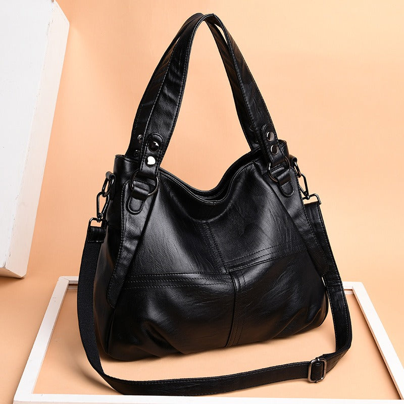 Women's Bag Large Capacity Shoulder Crossbody Handbag Sheepskin Soft Leather Bag