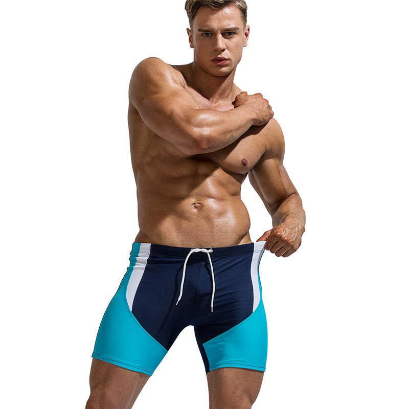 Color Matching Men's Five-point Swimming Trunks Swimming Trunks Seaside Beach Shorts - Clothing Personality