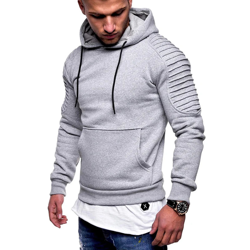 DIMUSI Hooded Mens Casual Camouflage Windbreaker Sweatshirt Coats Mens Streetwear Hip Hop Hoodies Sportswear Tracksuits Clothing