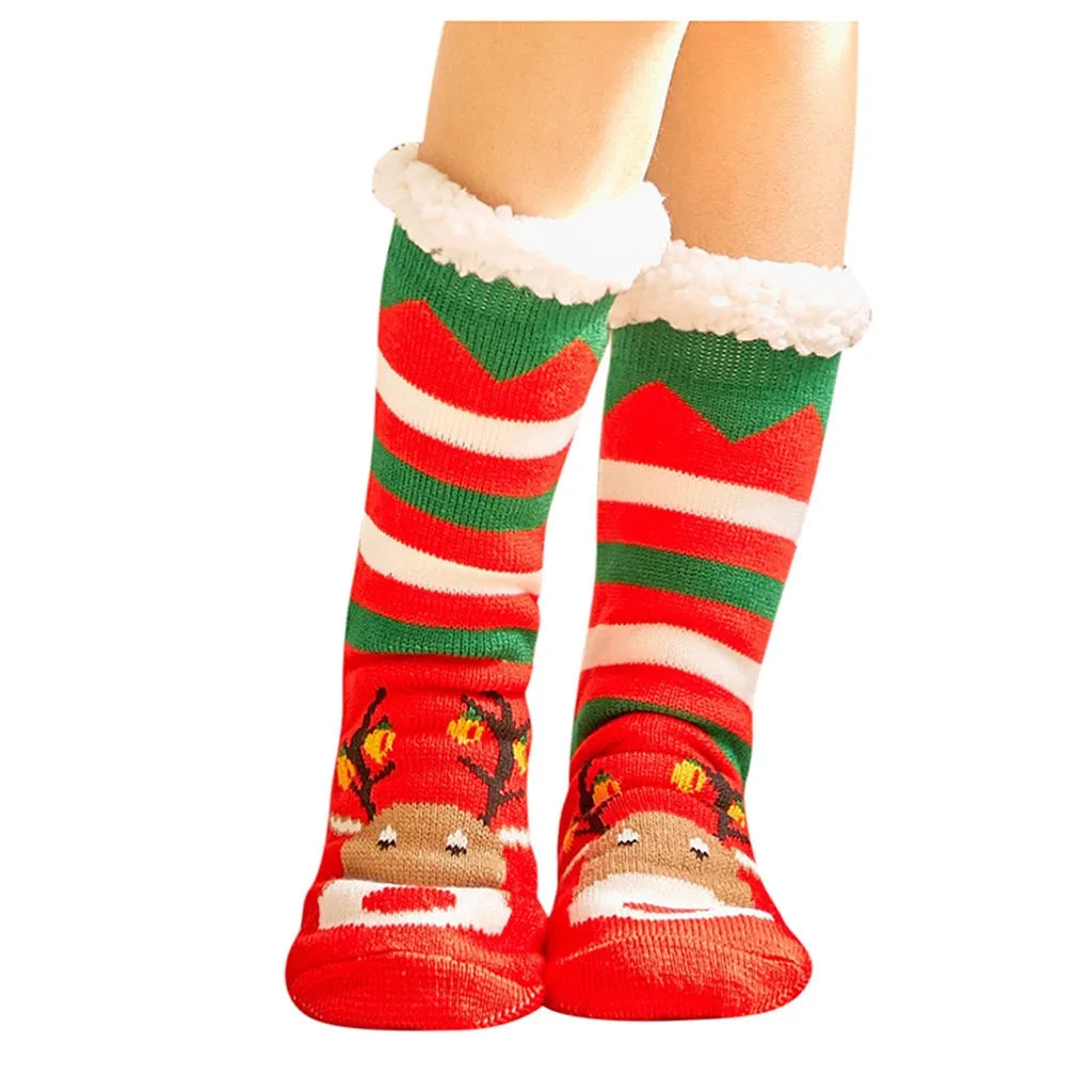 Women's Christmas Theme Cozy Socks Warm Winter Socks Gift