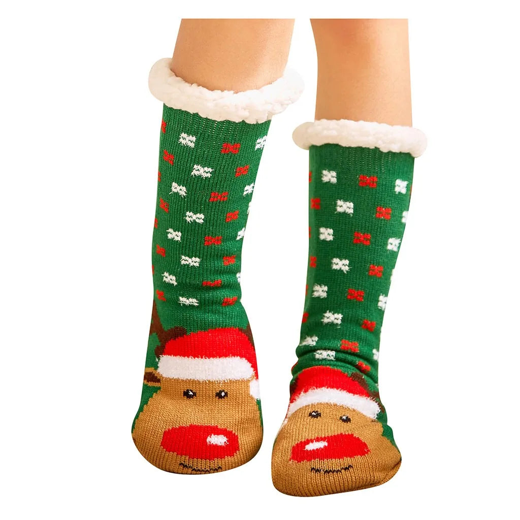 Women's Christmas Theme Cozy Socks Warm Winter Socks Gift