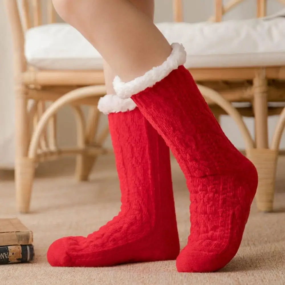 Women's Christmas Theme Cozy Socks Warm Winter Socks Gift