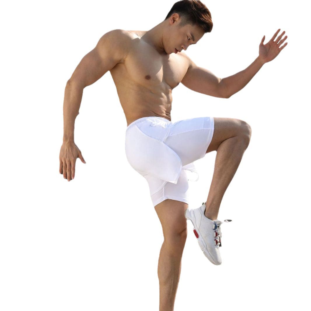 Running Leisure Summer Double-layer Stretch Shorts - Clothing Personality