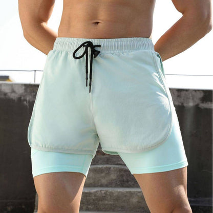 Running Leisure Summer Double-layer Stretch Shorts - Clothing Personality