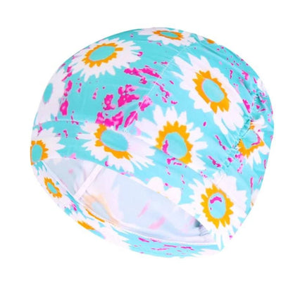 Swimming Hat Women Unisex Girls Long Hair Bathing Cap Swimming Cap Stretch Drape Free Size Swim Pool Sport Elastic Nylon Turban - Clothing Personality